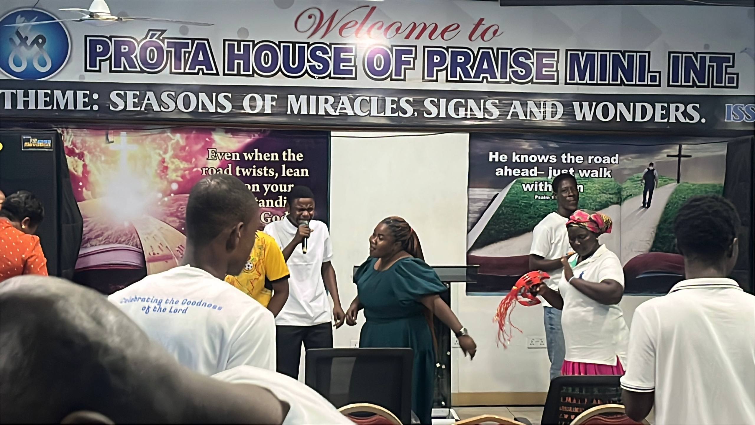 Church family gathered during Worship Night.